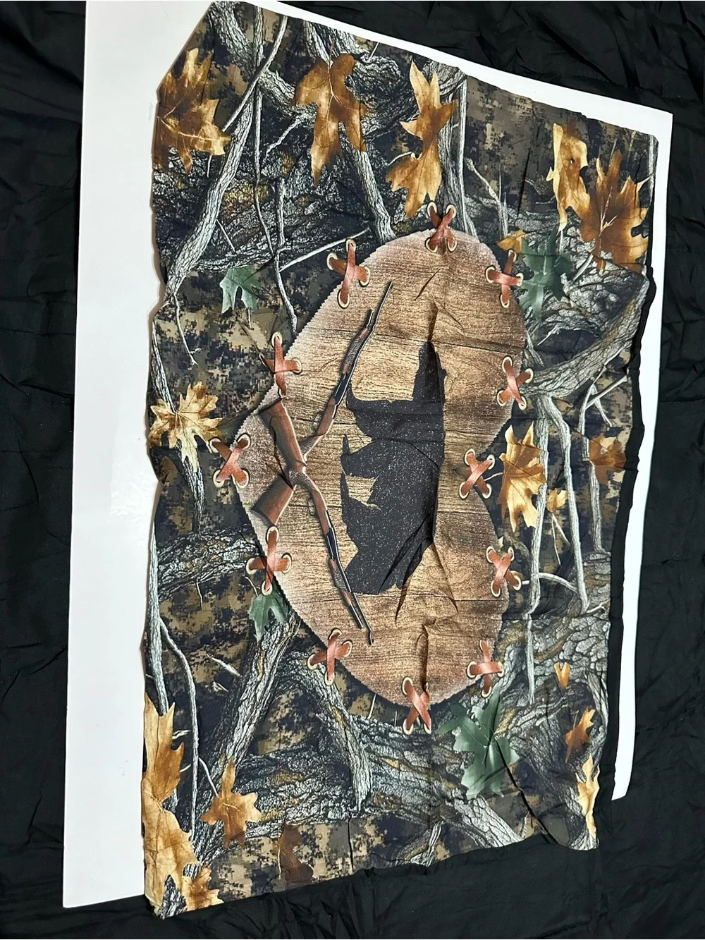 Camouflage Print Comforter Set - Brown/Black